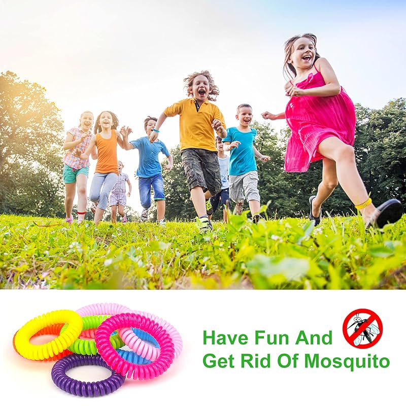 DEET-Free Mosquito Repellent Bracelets - 40 Pack, Citronella Insect Wristbands for Kids & Adults