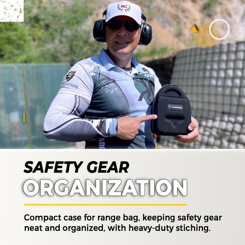 TradeSmart All-in-One Shooting Ear Protection - Comfort+ NRR 28 Earmuffs, Glasses & Earplugs + Carry Case