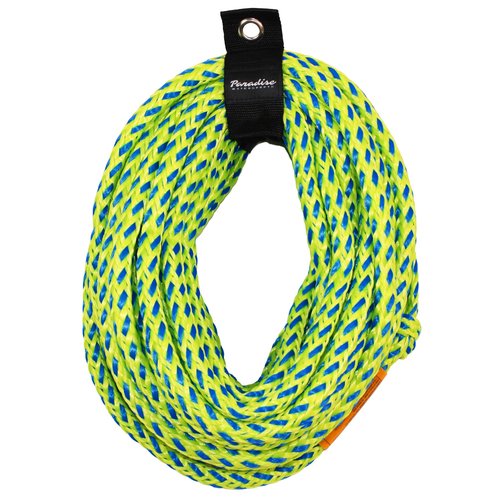 Paradise Water Sports - Tow Rope for Tubing and Boating, Heavy Duty Floating Rope, 1-4 Rider 4K Rope, 60-Feet
