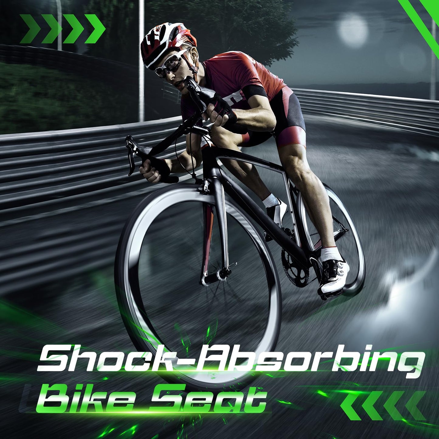 Zacro Gel Bike Seat - Extra Soft Bicycle Saddle Cushion with Water&Dust Resistant Cover