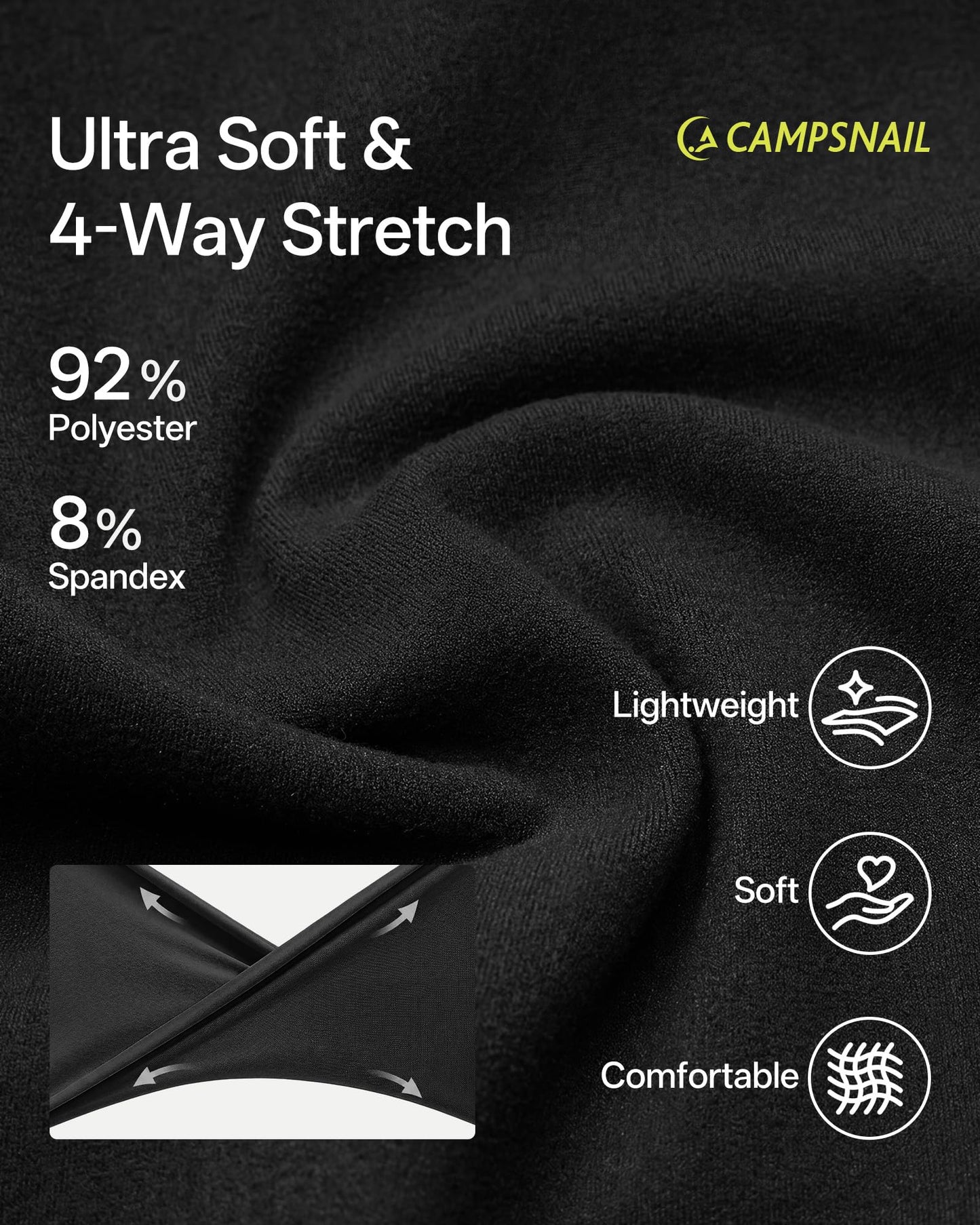 CAMPSNAIL Joggers for Women with Pockets - 27"/20" Womens Sweatpants Yoga Lounge Relaxed-fit Pants for Workout Running