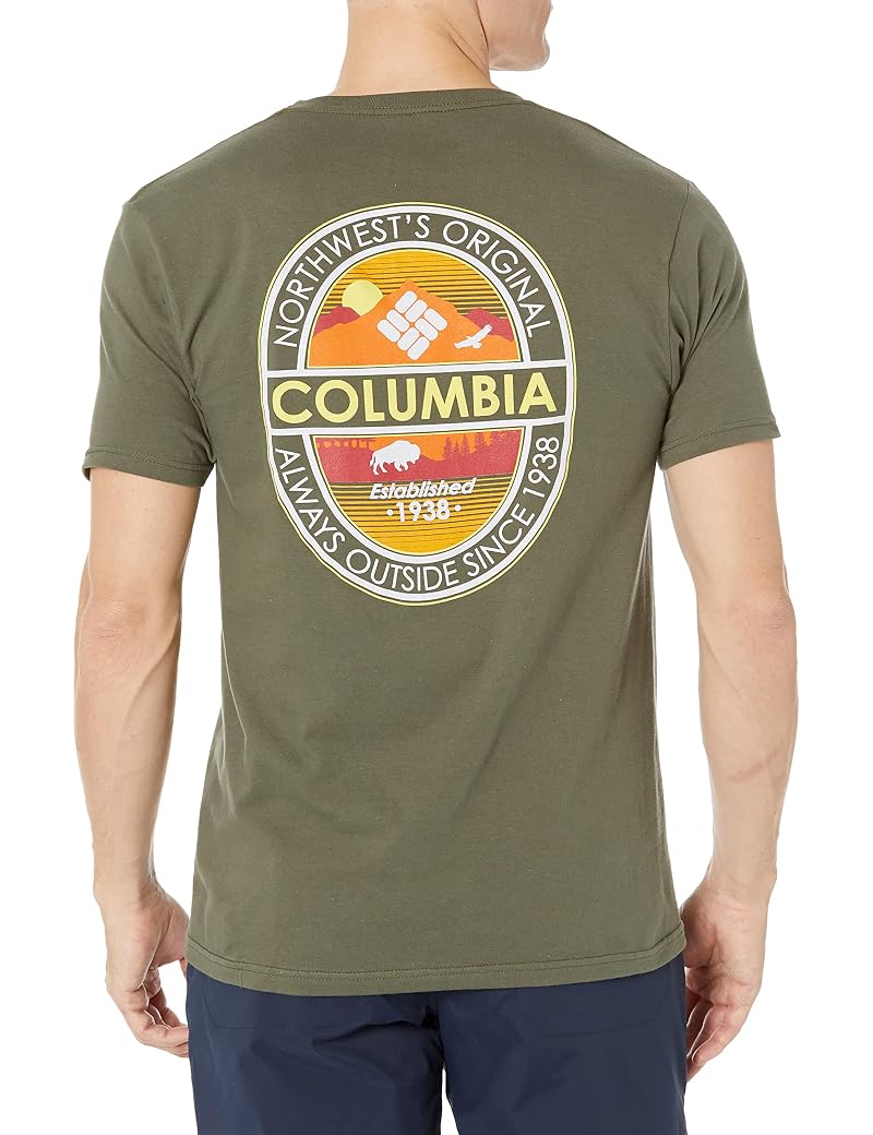Columbia Men's Graphic T-Shirt - Pesto/Sierra, X Large