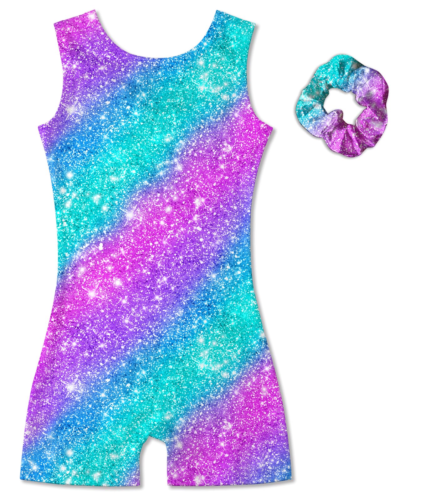 Vogseek Sparkly Gymnastics Leotards for Girls 6 7Y Blue Purple Biketards