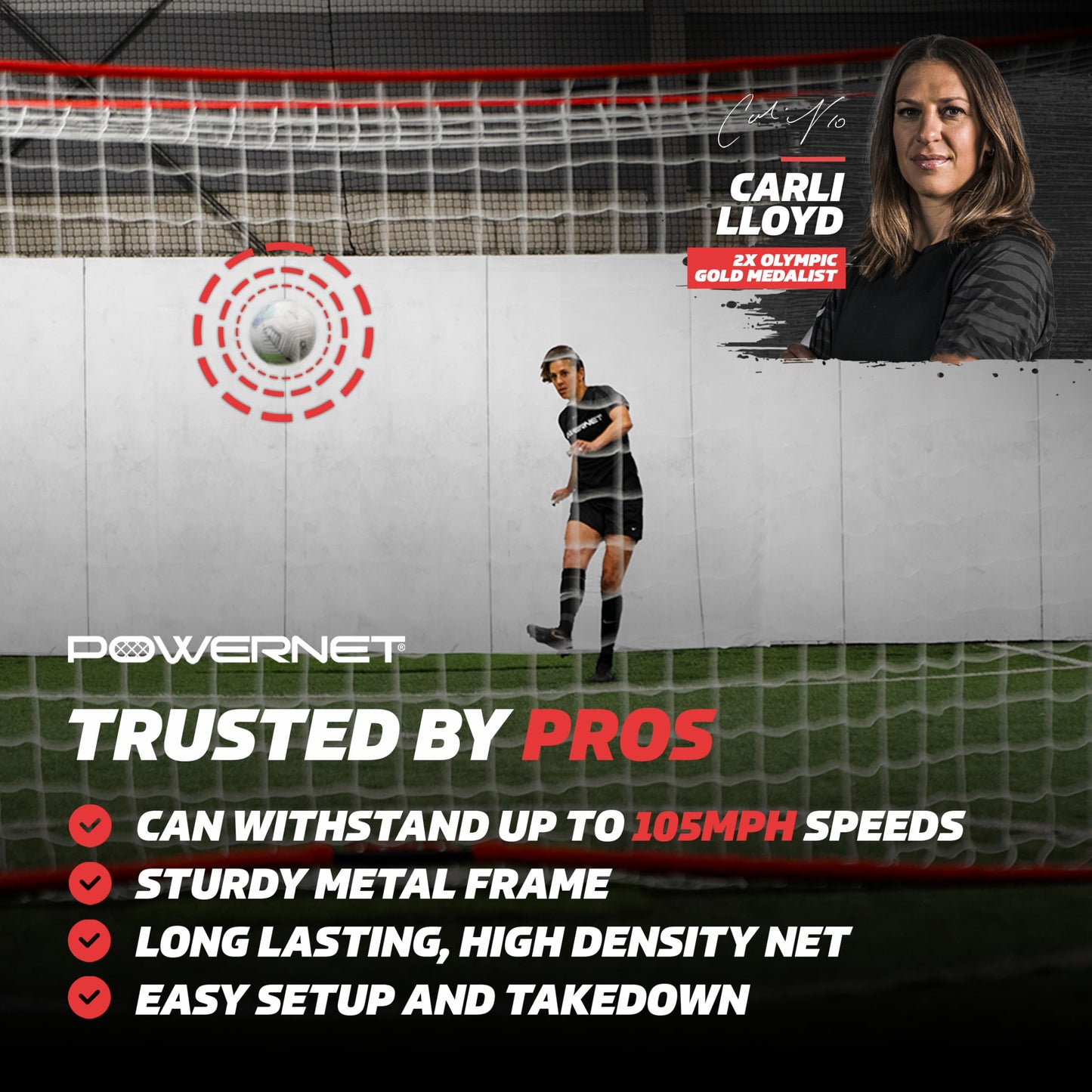 PowerNet 12x6 FT Portable Soccer Goal