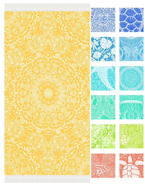 Vikumond Thin Turkish Beach Towel Lightweight Soft Cotton Extra Large XL Oversized Sand Free Sandproof Absorbent Quick Dry Towels Cloud Bath Pool Travel Compact Essentials Accessories for Adult Gifts