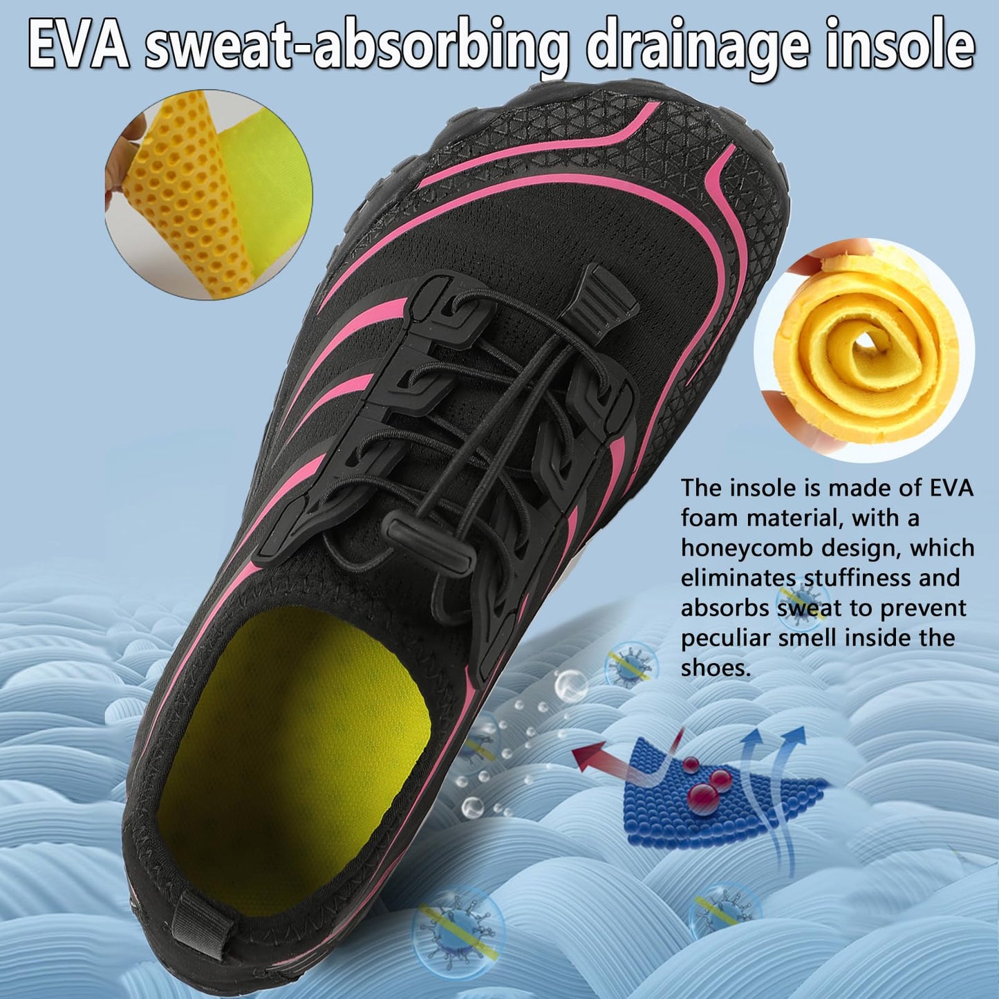 Water Shoes for Women Men Barefoot Shoes Quick Dry Aqua Outdoor Sports for Swim Pool Beach Surf Walk Water Yoga River Lake Hiking Kayaking