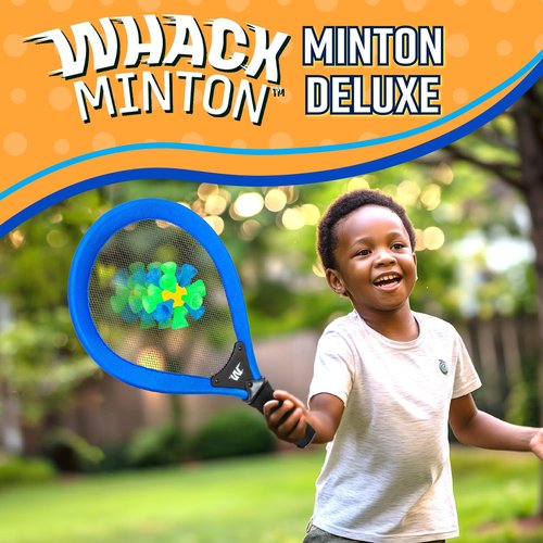 Whackminton - Perfect Racket Game for Adults & Kids - Fun Outdoor Sport for The Backyard, Beach & Lawn - Outdoor Toy