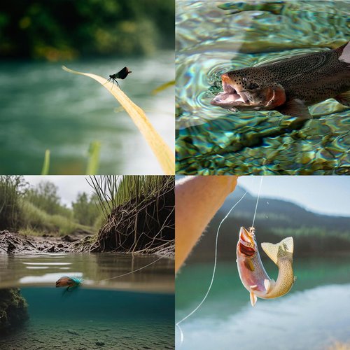 EXAURAFFLIS Fly Fishing Flies Assortment with Waterproof Fly Box 120pcs Dry Wet Nymph Streamer Flies, Lures for Trout Bass Panfish Salmon Fishing