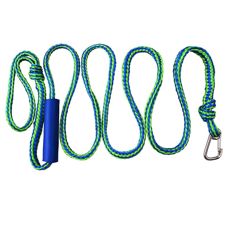 2 Pack PWC Docking Lines with Clip & Loop, Heavy Duty Braided Boat Rope 2200 lbs - Variation of THIS listing