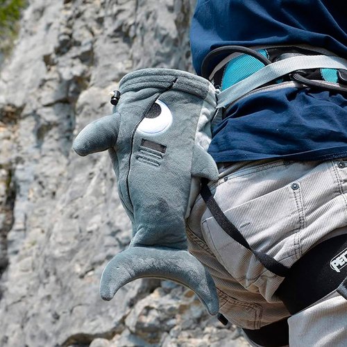 BG Climbing Shark Rock Climbing Chalk Bag, Perfect for Both Adults and Kids, Chalk Bag for Bouldering, Cute chalkbag for Mountain Lovers, Chalk Pouch