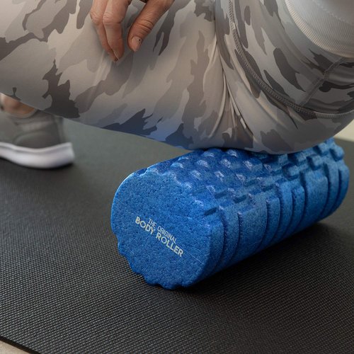 The Original Body Roller - High Density Foam Roller Massager for Deep Tissue Massage of The Back and Leg Muscles - Self Myofascial Release of Painful Trigger Point Muscle Adhesions - 13" Blue