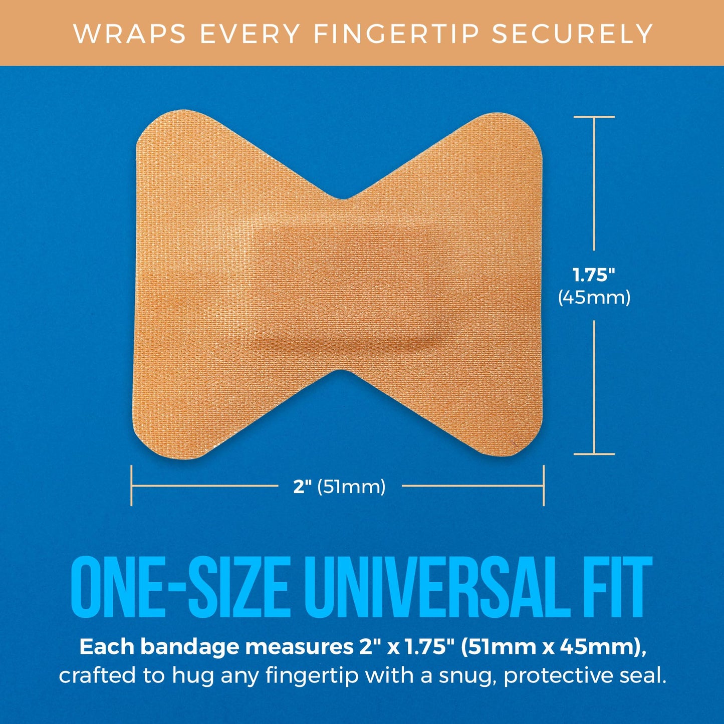 Flexible Fabric Bandages - Flex Fabric Adhesive Bandages Finger-Tip Care and to Protect Wounds from Infection - (100 Count Box)