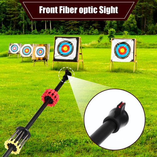 Blow Dart Gun 48" .40 Caliber Blowgun for Hunting Kit with 12 Long/Mid/Short Darts, Blow Gun with Darts, with Sling, Tactical Grip and Optic Sight, Blow Darts