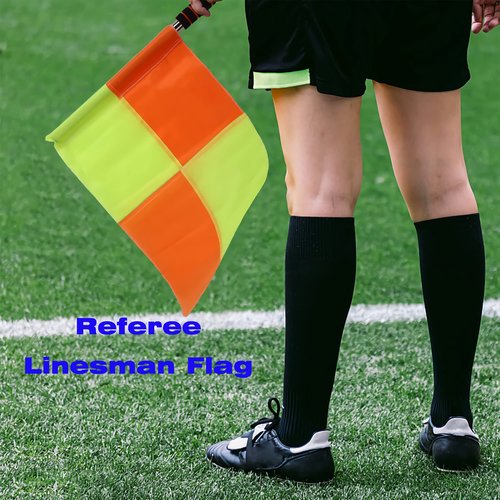 Soccer Referee-Flag Football-Linesman Red Yellow-Cards - Stainless Steel Whistles Set Ref Coach Equipment Water Proof Kit (color001)