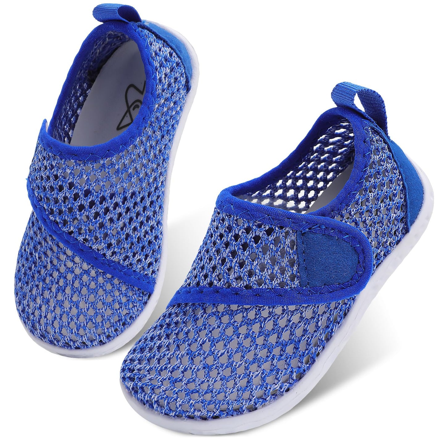 LeIsfIt Toddler Water Shoes Girls Boys Swim Shoes Kids Quick-Dry Breathable Aqua Socks Lightweight Non-Slip Barefoot Beach Shoe, Dark Blue, 5 Toddler
