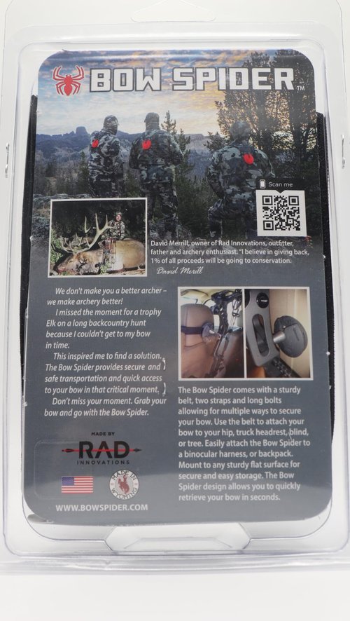 Bow Spider Universal Hands Free Bow Carrying System (Black)