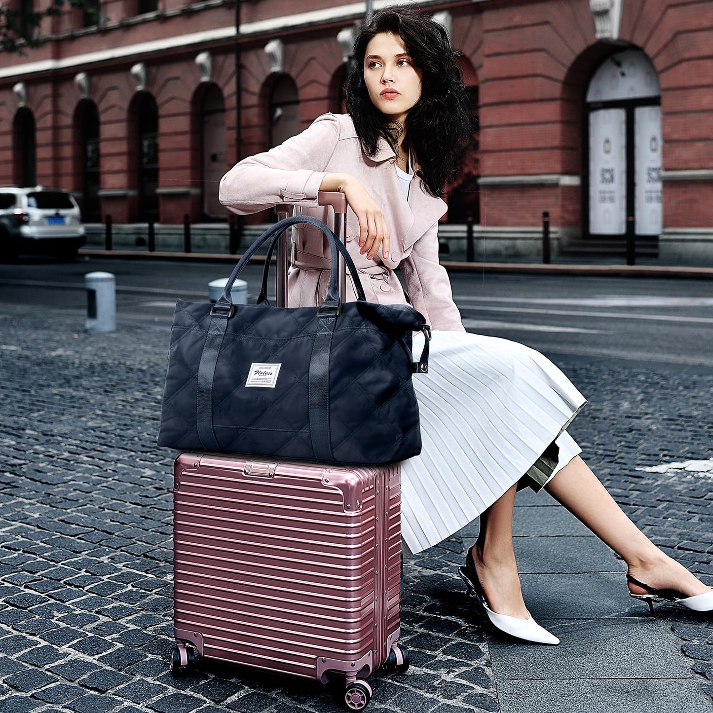 Travel Duffel Bag,Overnight Weekender Bags for Women with Wet Pocket
