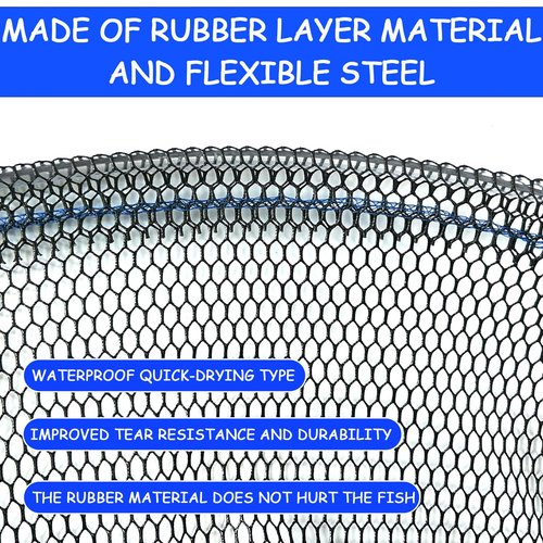 Floating Portable Fishing Nets, Bridge Fishing Pier Nets Landing Drop Net with Rope for Minnows Lobster Crawfish Shrimp (32 * 40Inch (100 * 80 CM))