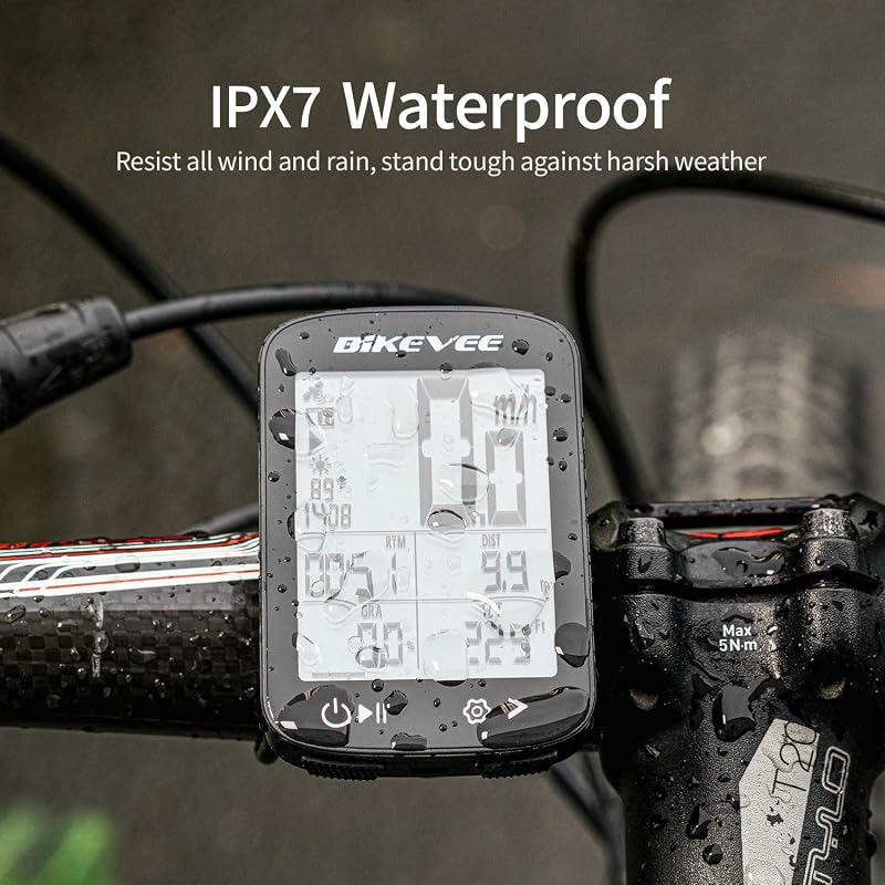Wireless GPS Bike Computer with Bluetooth App – 2.4" Display, 28H Battery