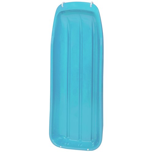 Best Choice Products 48in Kids Plastic Toboggan Snow Sled w/Pull Rope - Ice Blue