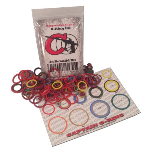 Captain O-Ring Proto PMR - Color Coded 3X Oring Rebuild Kit