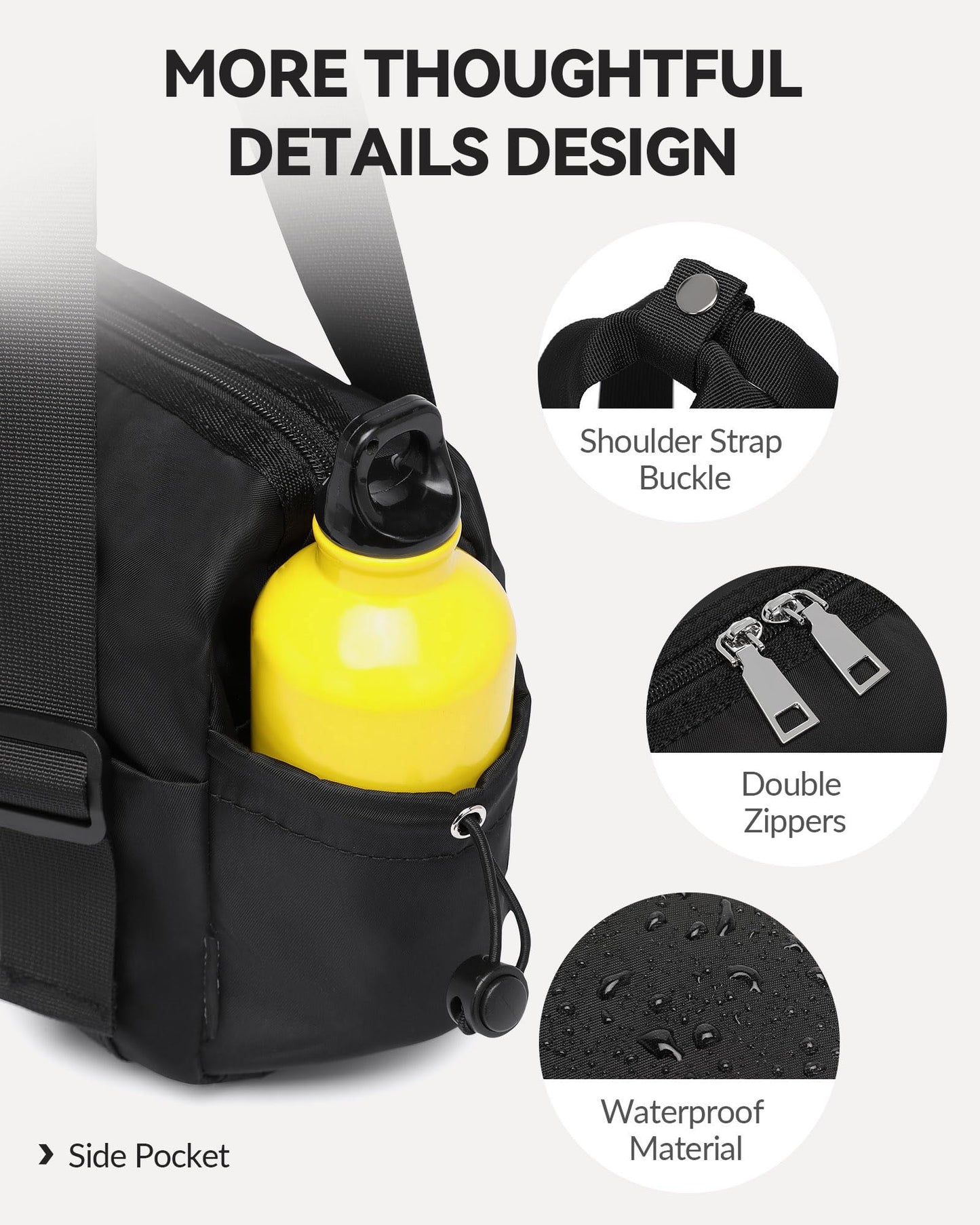 Small Gym Bag for Women Mini Duffle Bag with Wet Compartment, Lightweight Waterproof Cute Tote for Girls Workout Sport Travel, Black