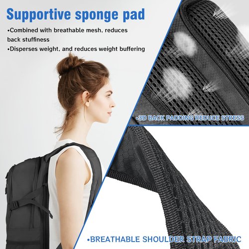 Zavothy 18L Hydration Backpack with 3L Water Bladder Water Backpack for Hiking Hydration Pack Insulated Daypack for Cycling Black