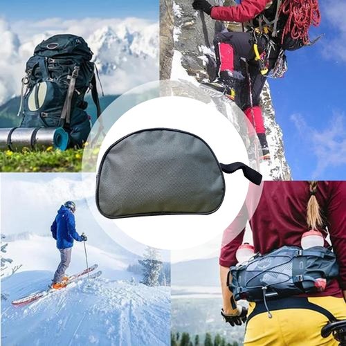 Crampon Case - 19 Tooth Zipper Crampon Storage Bag, Outdoor Travel Organizer | Clothes Pocket Crampon Clothes Storage Bin, Bathroom Storage Solutions for Hiking Climbing Toiletries Home School