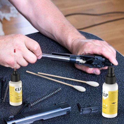 Gun Oil 2 oz & 1 oz Needle Oiler Gun Lubricant, Multi-Purpose Gun Cleaning Kit Protector, Clp Gun Cleaner and Lubricant, Gun Cleaning kit with Oil and Cleaner - by Qucship