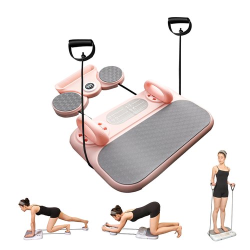 Pilates Board，5in1 Multifunctional Pilates Equipment，Multi-Purpose Foldable Pilates Reformer Board for Home Portable Pilates Machine