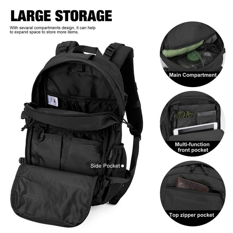 Mardingtop 25L Hiking Backpack,Lightweight Molle Tactical Backpack for Running,Hiking,Cycling,Motorcycle