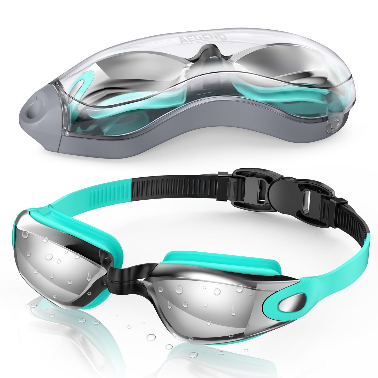 Aegend Swim Goggles, Swimming Goggles No Leaking Full Protect Adult Youth