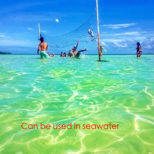 Professional Volleyball Net Outdoor with Aircraft Steel Cable, Heavy Duty VolleyballNet for Backyard, 32x3FT Portable Volleyball Nets for Pool Schoolyard Beach, Badminton/Pro VolleyballNets Set