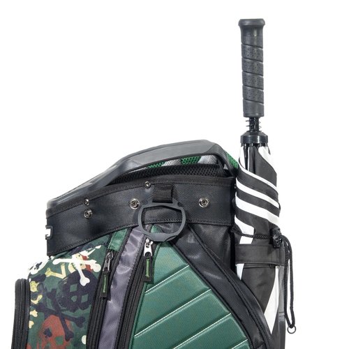 Bag Boy CB-15 Golf Cart Bag, 15 Way Top with Full Length Individual Dividers, Lightweight, Dedicated Putter Well, 9 Pockets, Stars and Stripes/Charcoal