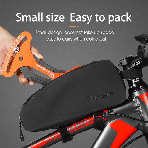 ANGGOER Spoke Tension Meter, Aluminum Alloy Bicycle Wheel Tool, Wire Tension Adjustment Tool Bike Accessory for Bicycle Wheel Spokes Manufacturing Or Correction (Yellow)