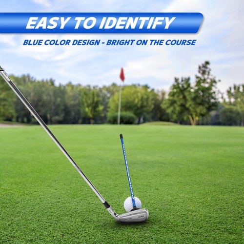 Craftsman Golf Club Face Alignment Tool for Aiming, Golf Magnetic Alignment Rods for Golf Training Aid Face Pointer 10" Blue
