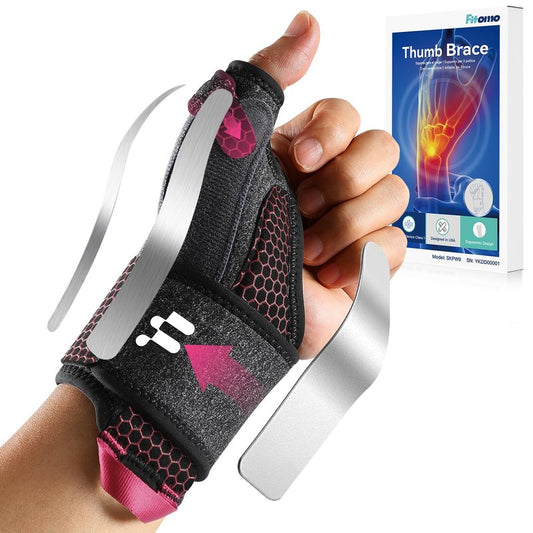 Fitomo Wrist Brace & Thumb Stabilizer, Carpal Tunnel, De Quervain's Tenosynovitis, Tendonitis, Arthritis Support, Thumb Splint for Pain Relief, Women and Men (Left Hand, L/XL)
