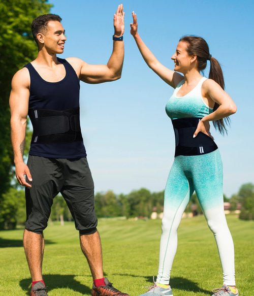 TAILONG Neoprene Waist Trimmer Ab Belt for Men Waist Trainer for Women Corset Slimming Body Shaper Workout Sauna Sweat Band (Black with Band, XL)