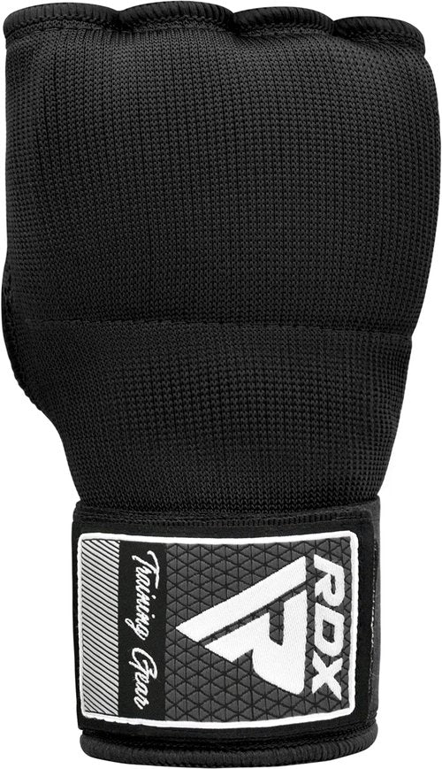 RDX Training Boxing Inner Gloves Hand Wraps MMA Fist Protector Bandages Mitts,Black,Large
