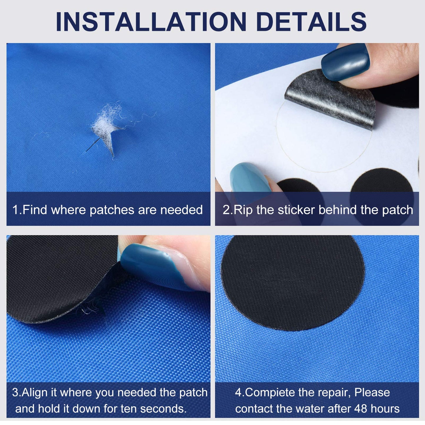 10 Sheets Down Jacket Repair Patches Cloth Patches Self Adhesive Nylon DIY Denim Coat Clothing Different Shapes Puffer Jacket Repair Kit for Down Jackets Coat Clothes Tent Bag Holes