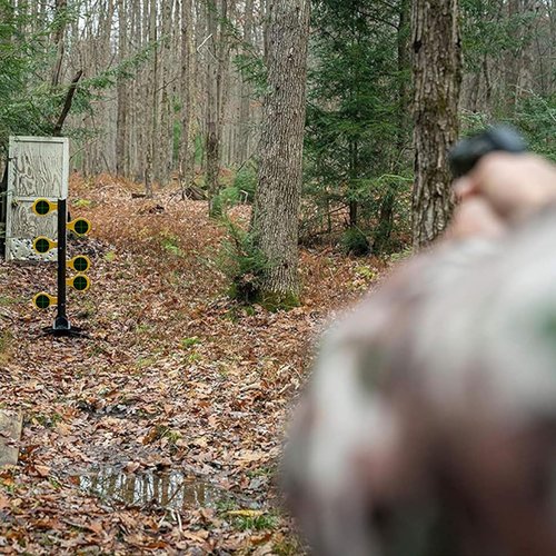 NYEONHRT 100Pcs 6" Targets for Shooting Range Splatter Target Stickers, Self Adhesive Shooting Paper Targets with Color Changing Signal Impact Reactive for The Range Pistol Gun Rifle Archery (Green)
