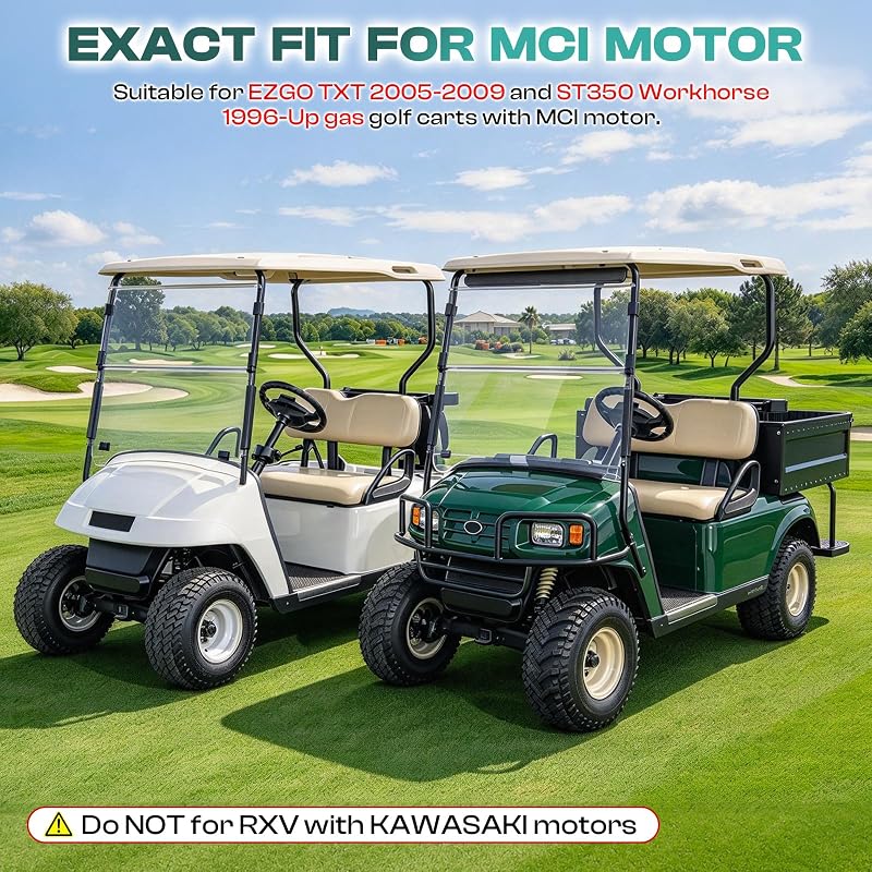 EZGO Golf Cart Tune Up Kit — Air Filter, Oil Filter, Spark Plugs for 2005-2009 TXT & 1996-Up ST350