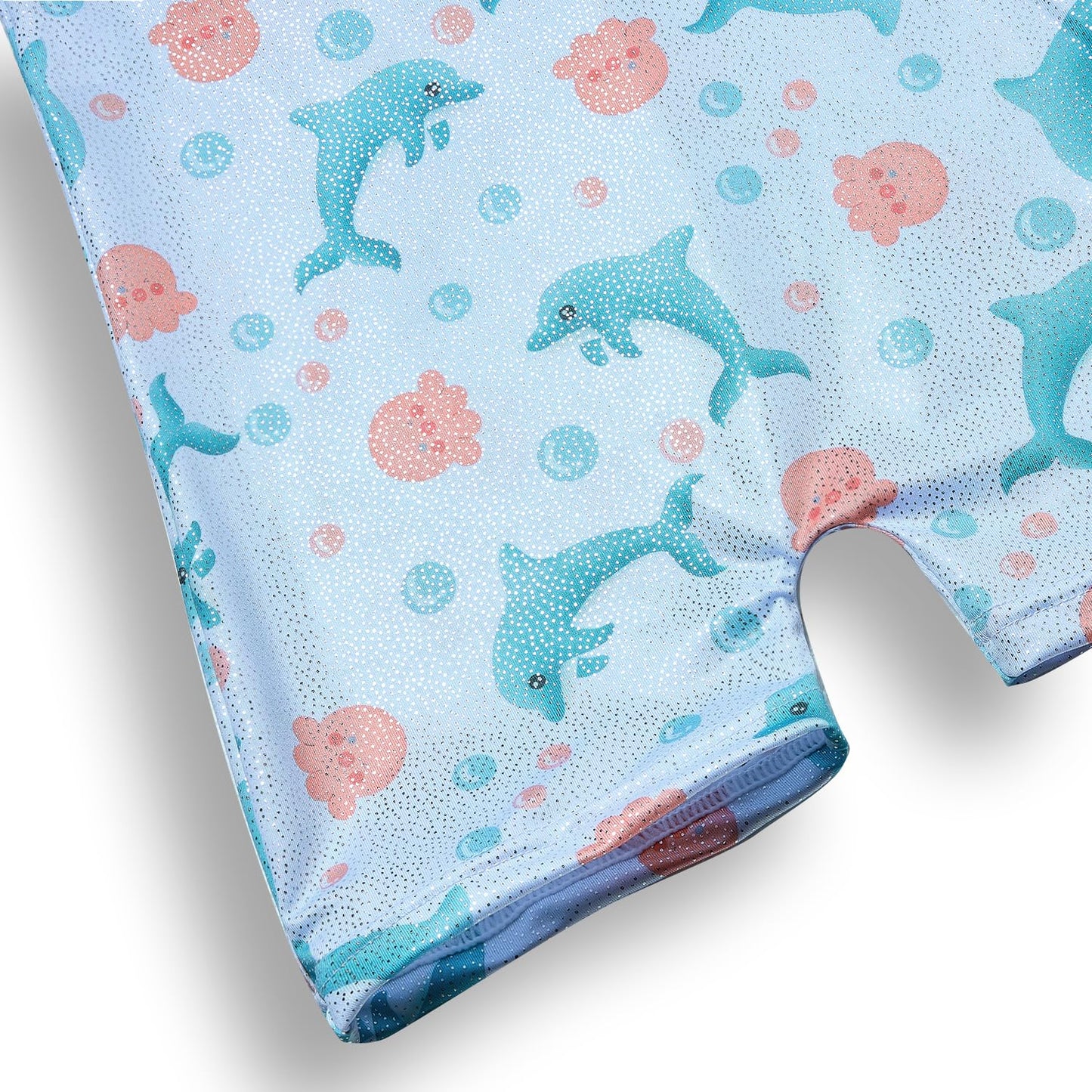 YDMZX Leotards for Girls 2T 3T 2T-3T Toddler Kids Gymnastics Tumbling Outfit Clothes Unitards Biketards with Shorts Cute Dolphin
