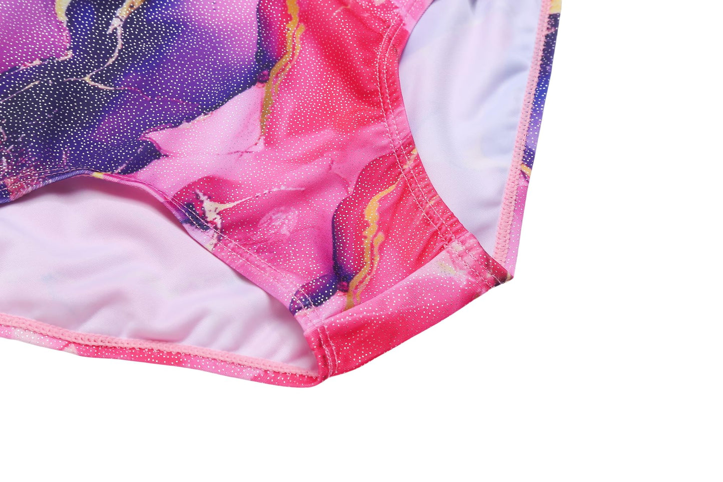 Zaclotre Girls Gymnastics Leotards Clasp Back Leotard with Tumbling Shorts