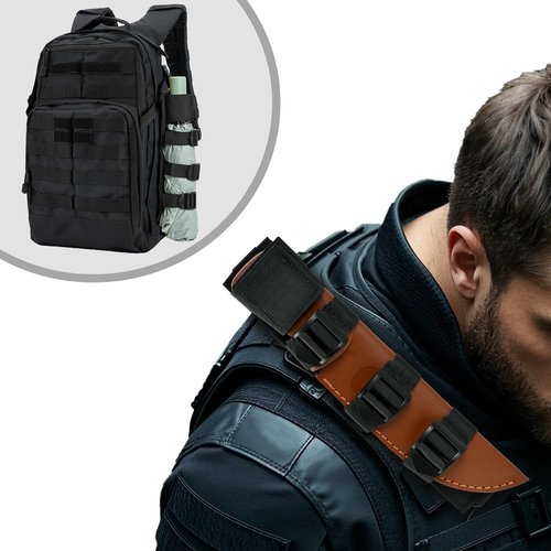 Tactical Molle Tool Holder,Sozothy Molle Hatchet Axe Holder,Knife Sheath Adapter MOLLE Attachment for Tactical Bag and Vest Black