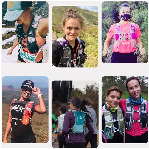 Azarxis Hydration Running Vest Backpack Pack 5L for Women and Men Jogging Trail Race Marathon Cycling Hiking (Rose Red Backpack Only)