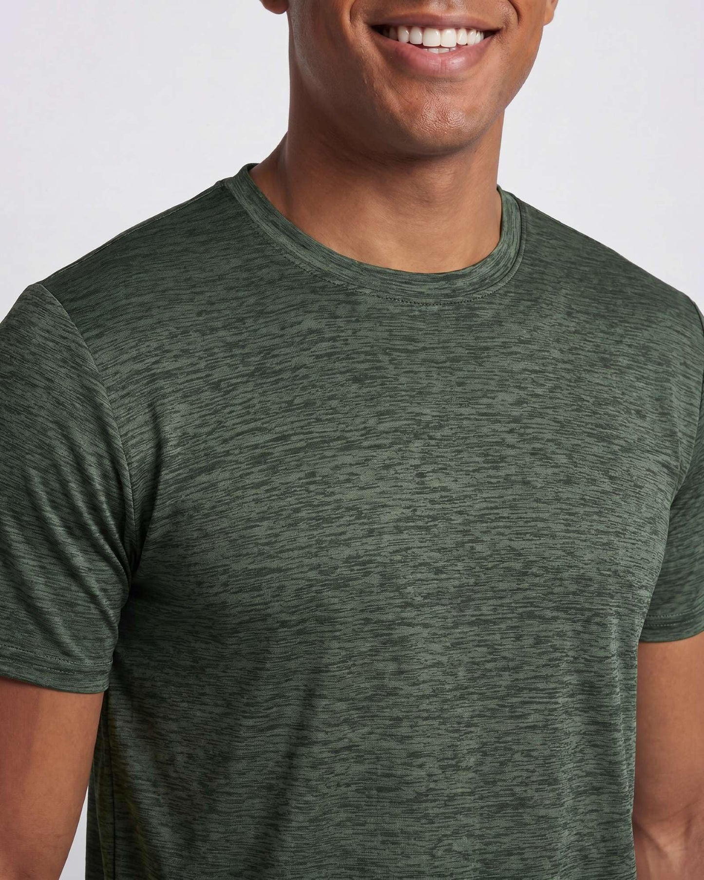 Real Essentials 5 Pack: Men's Dry-Fit Short Sleeve Crew Neck T Shirts Fitness Running Gym Workout Cool Exercise Athletic Tee, Set 11, Small