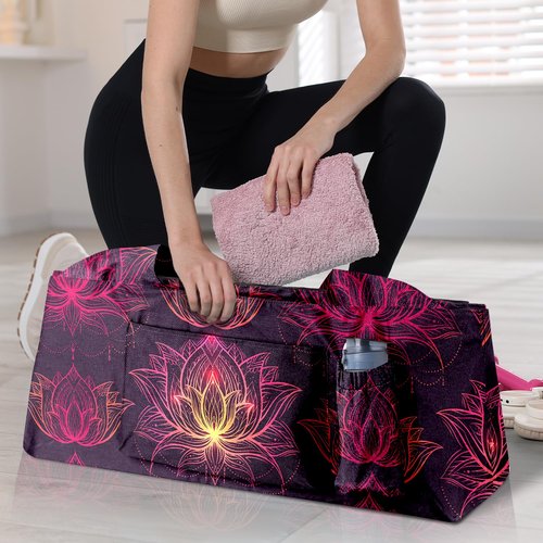 Feijiati Women Yoga Mat Bag – Versatile Yoga Bag with Mat Straps & Storage Pockets, Holds Yoga & Pilates Mats, Lightweight & Durable