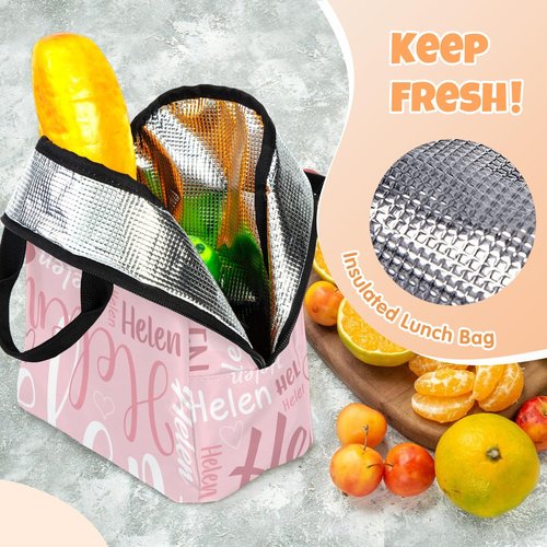 Coifrok Personalized Backpack for School, Girls Boys Kids Teen Name Bookbag Elementary School Backpack Set with Lunch Box and Pencil Case, Travel Backpack Waterproof Lightweight 16.8”