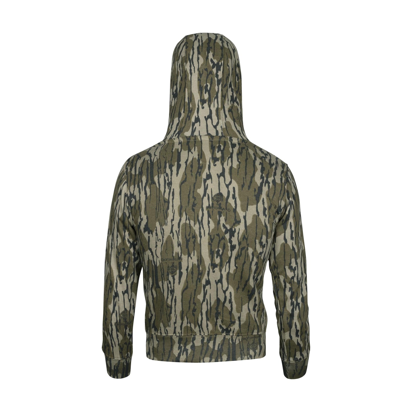 Mooselander – Kid' and Youth Zip Hoodie in Mossy Oak Country Print, Camo Hoodie, Comfortable and Warm, Perfect for Outdoors (US, Alpha, Large, Regular, Original Bottomland)